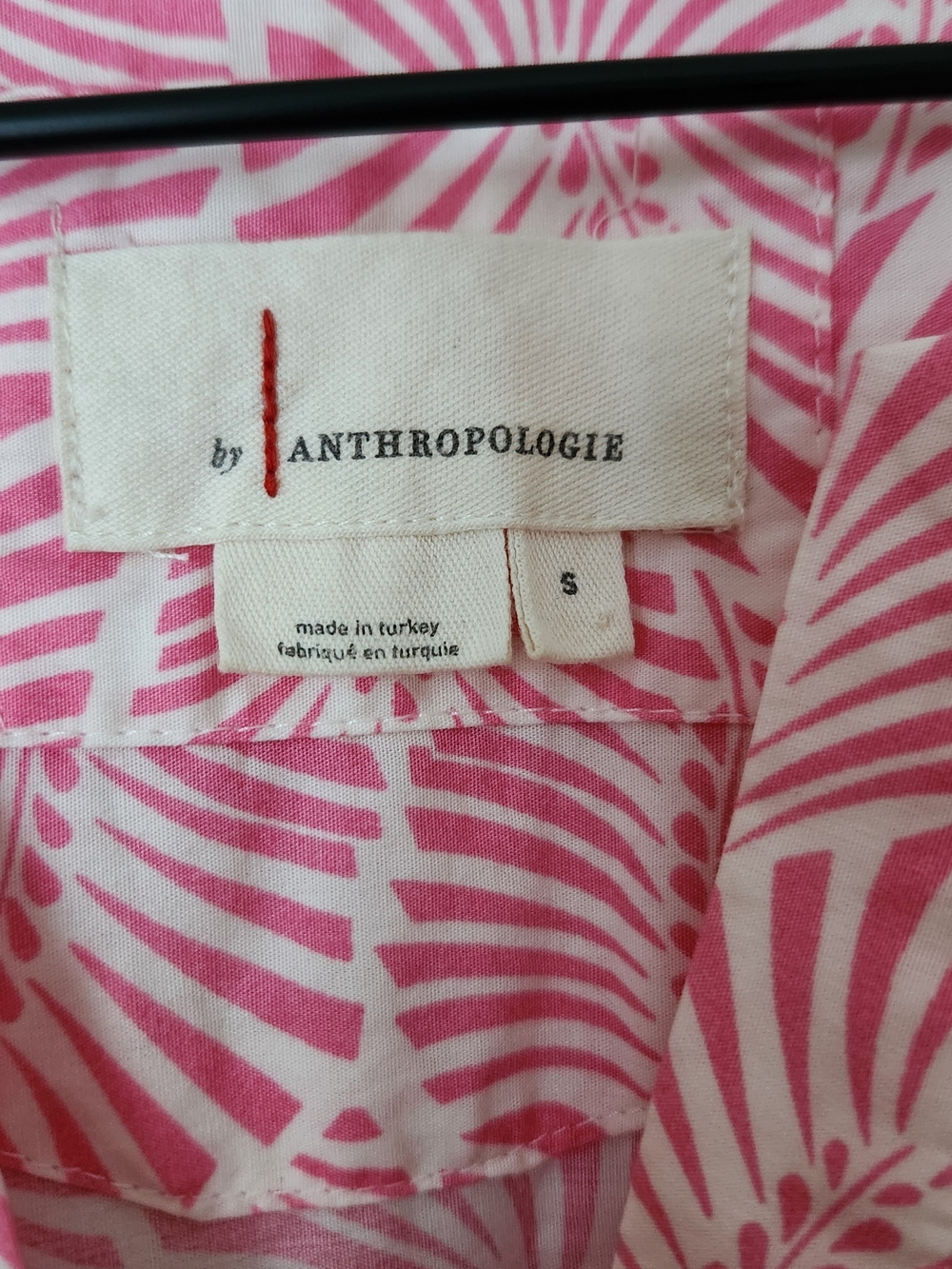 Anthropologie | The Somerset 100% Cotton Maxi Dress Raspberry Motif - Size S - Picture 11 of 12